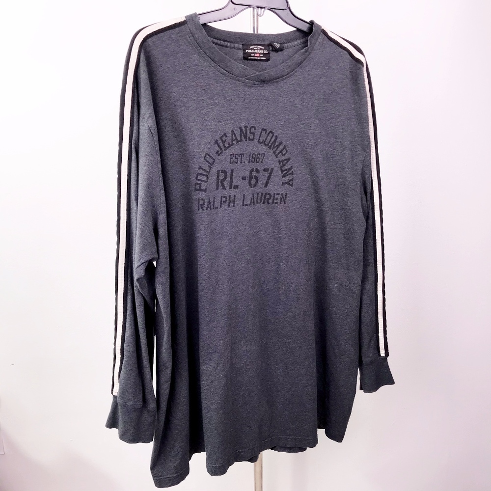 Ralph Lauren Polo Jeans Long Sleeve Grey 177-3